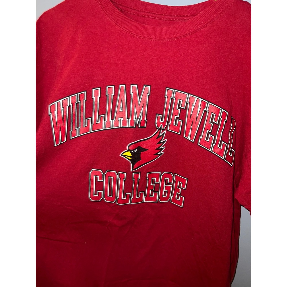 Champion William Jewell College Cardinals Red Graphic T-Shirt Mens Large